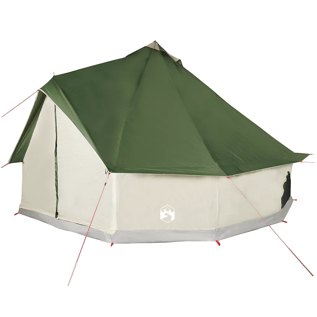 Tenda Familiare Tipi per 10 Persone-Tenda da campeggio Verde Impermeabile