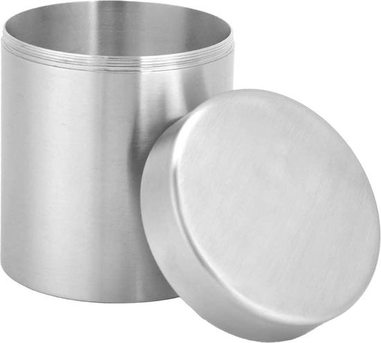 400 ml Contenitore per Tè in Acciaio Inox - Contenitori per Cucina per Tè Caffè Zucchero - Contenitore per Tè a Fiamma Singola