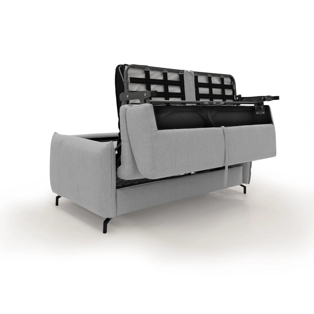 Scarlet Divano letto in tessuto misto cotone impermeabile T19 175 cm (mat.120x197) grigio