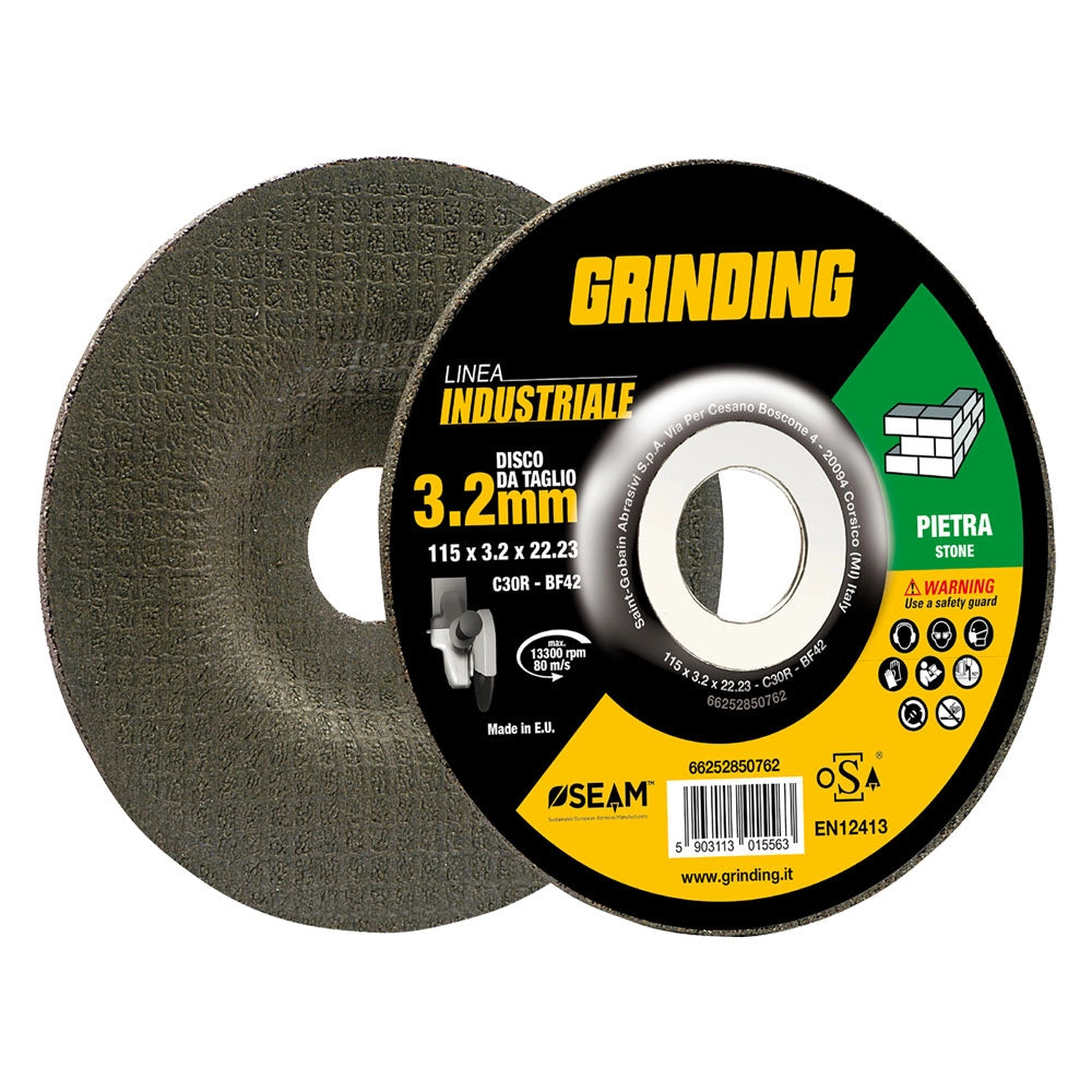 MOLA ABRASIVA PER MARMO 'GRINDING LINEA INDUSTRIALE' ø 230 x 3,2- 5 pezzi  - GRINDING