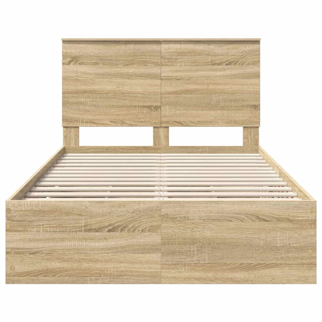 Struttura del letto-Giroletto Rovere Sonoma Legno Ingegnerizzato