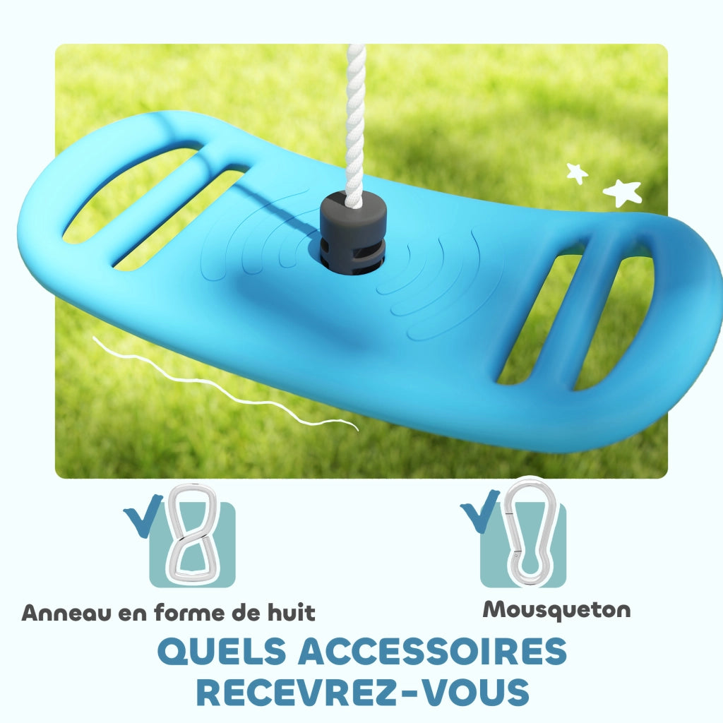 Altalena per bambini ¨C zephmum ¨C blu, max 70 kg, corda regolabile