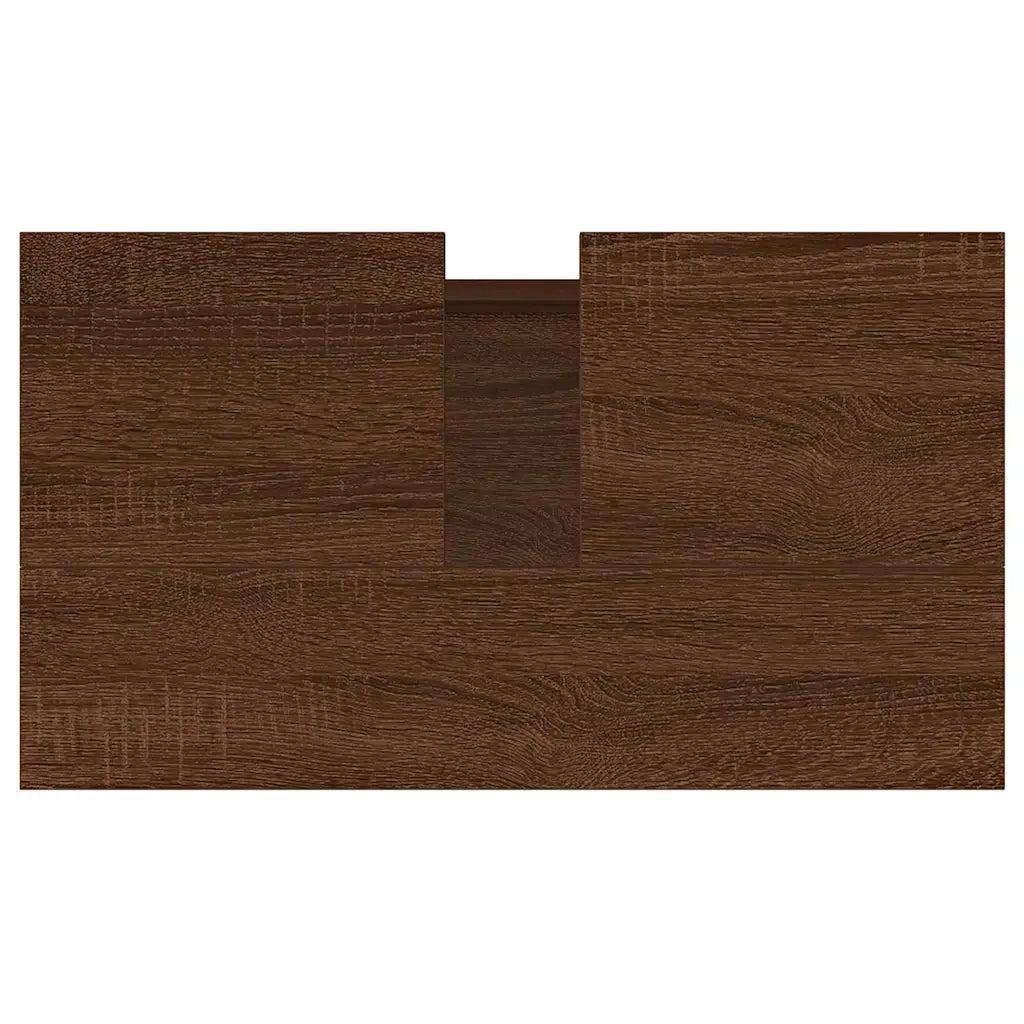 Armadietto Bagno | Armadio da bagno Rovere Marrone 58x33x60cm in Legno Multistrato