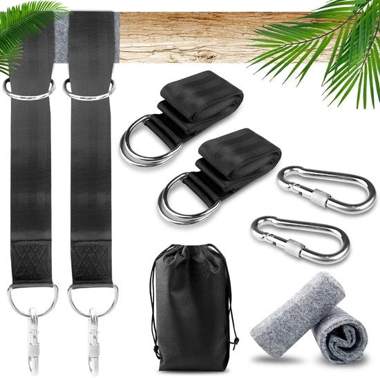 Sostegno oscillante - Kit di sostegno per lettini - Sicuro e robusto - 23 x 16 x 5 cm - Kit di corda per appendere - Fino a 400 kg - Adatto per uso all'aperto -