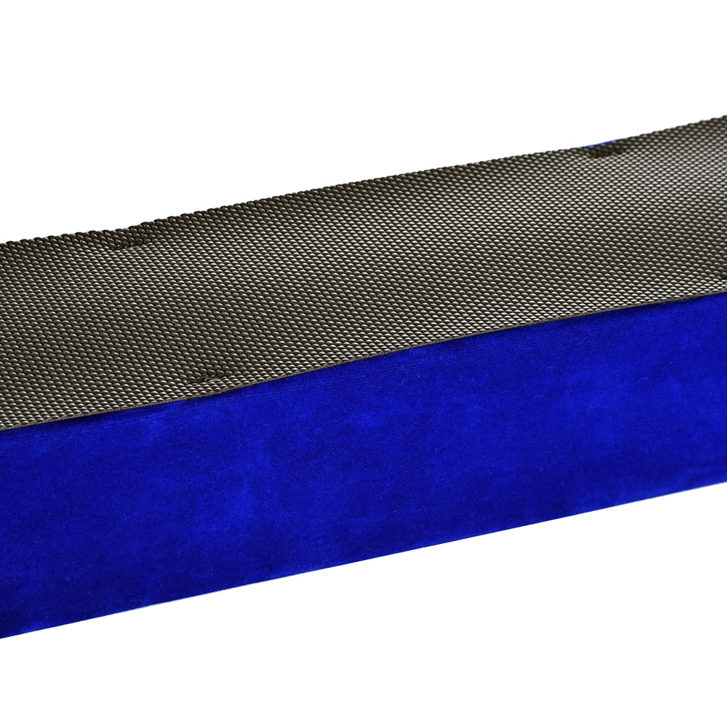 Trave di equilibrio pieghevole per uso interno ed esterno, 210 cm, fino a 120 kg, blu, ideale per ginnastica e allenamento.