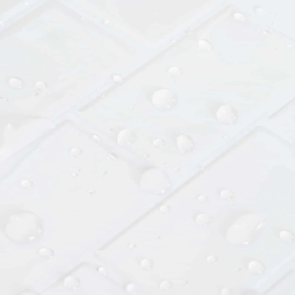 Piastrella subway 50 pcs Bianco 30 x 30 cm Poliuretano e PET 42046122