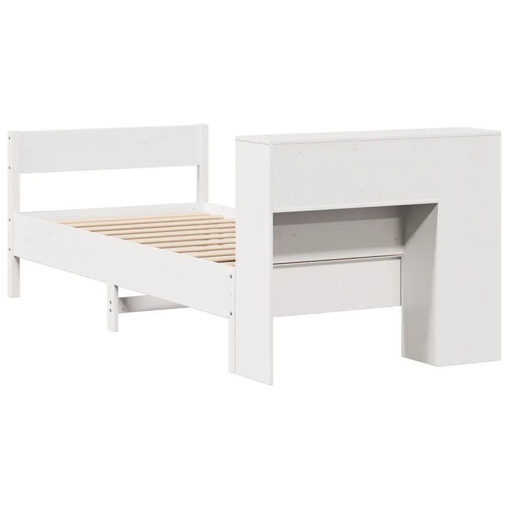 Letto con Libreria senza Materasso 75x190 cm in Legno Pino 3322973