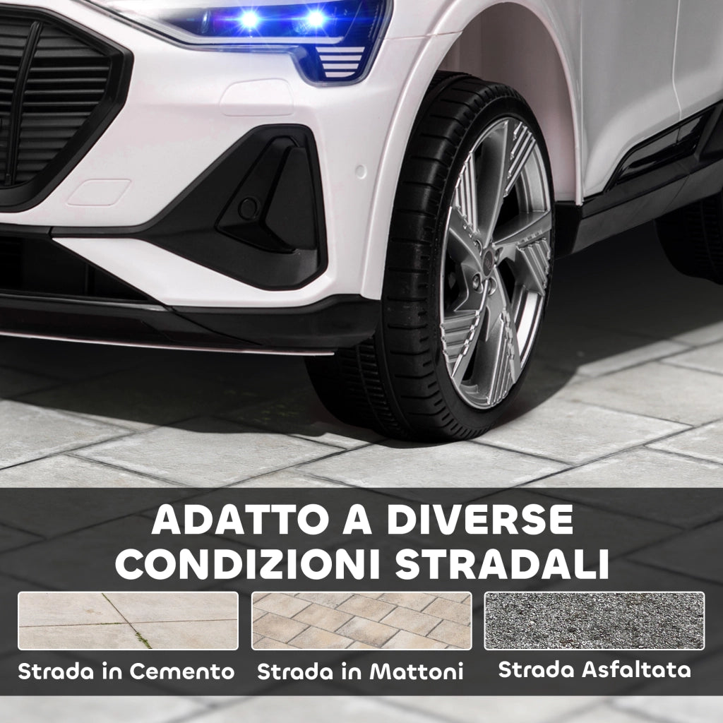 Macchina Elettrica per Bambini ¨C Zephmum ¨C Bianco, Telecomando, 3-5 Anni