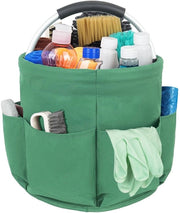 Organizzatore di Pulizia, Cassetto di Pulizia, Cassetto di Pulizia Ripiegabile, Organizzatore di Pulizia Portatile con Maniglia e Sei Cestini per Interno, Esterno, Bagno, Giardino (Solo Cassetto)