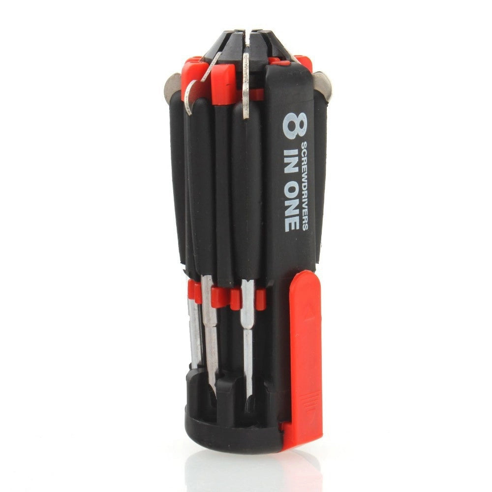 Trade Shop - Giravite Cacciavite 8in1 A 6 Led Multifunzione Torcia Multiuso Luci Cacciaviti -
