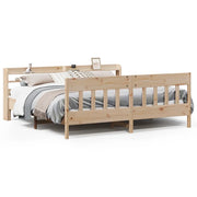Letto matrimoniale | Letto per adulti | Letto senza Materasso 180x200 cm in Legno Massello di Pino