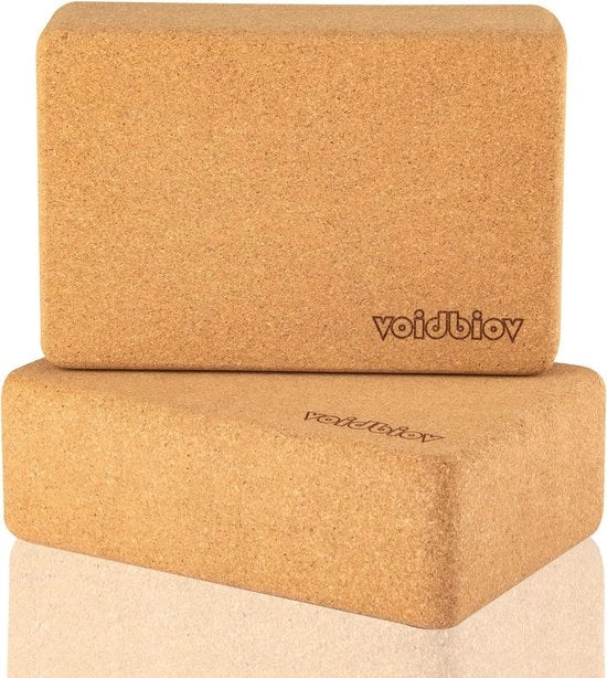 Blocco di yoga con superficie antiscivolo in EVA, senza latex, per yoga, Pilates e meditazione - Blocco di yoga in legno con grip e stabilizzazione
