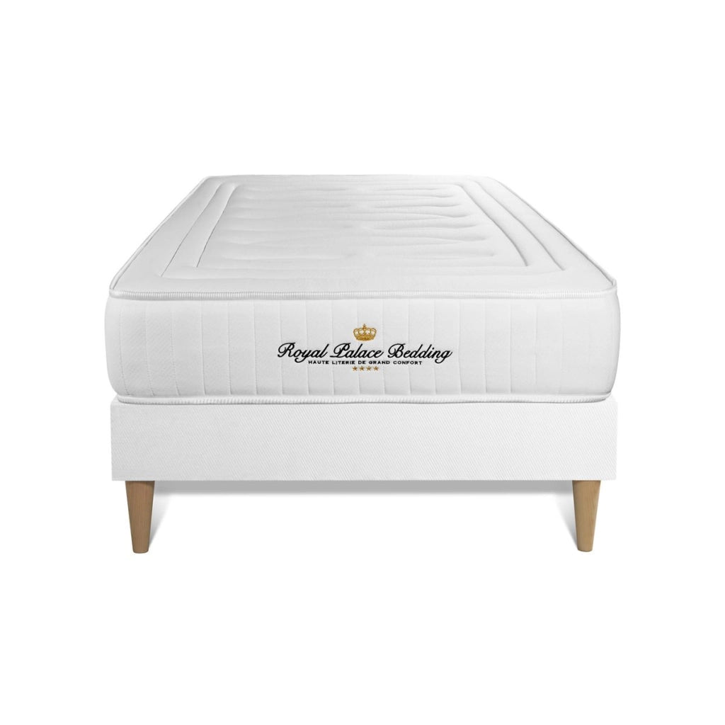 Kit rete e materasso LANCASTER 90x190cm - Spessore : 22cm - molle insacchettate e memory foam - Rigido, 3 zone di comfort