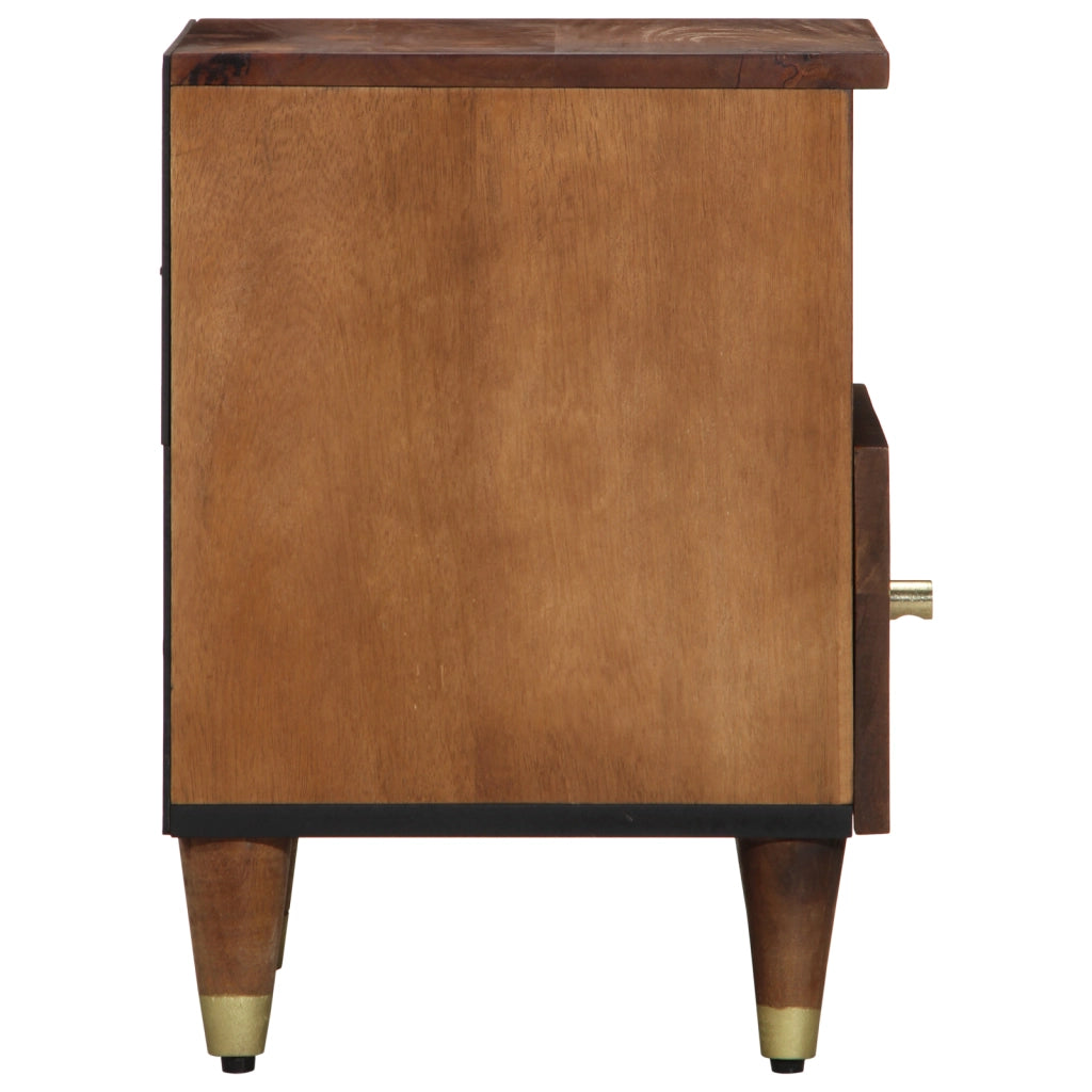 Comodino 40x33x46 cm in legno di mango