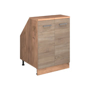 Mobile cucina sottotetto R-Line Sonoma/Rovere dorato 60 cm con 2 porte, carcassa 60 cm profondità Vicco