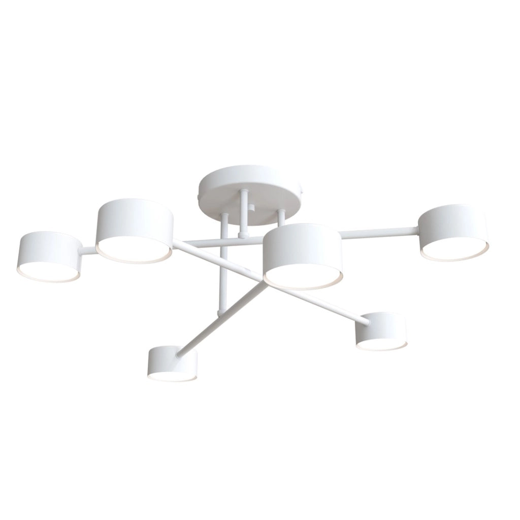 Plafoniera HALO bianca minimalista 60cm 6xGX53 Emibig
