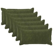Cuscino con cuscino HOUTEN 6 pz Verde Fleece in microfibra 933651
