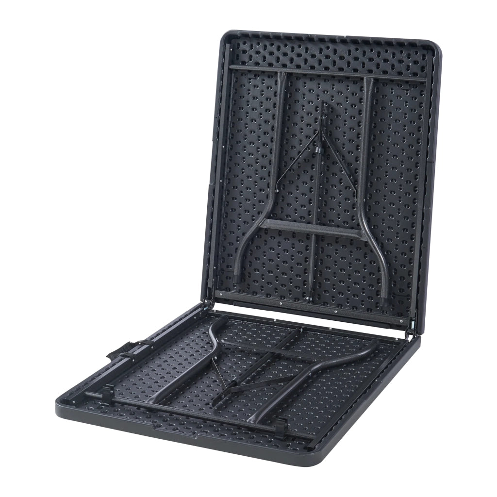 Tavolo pieghevole con piano rettangolare 180 x 75 x 72 cm nero 03_0011090