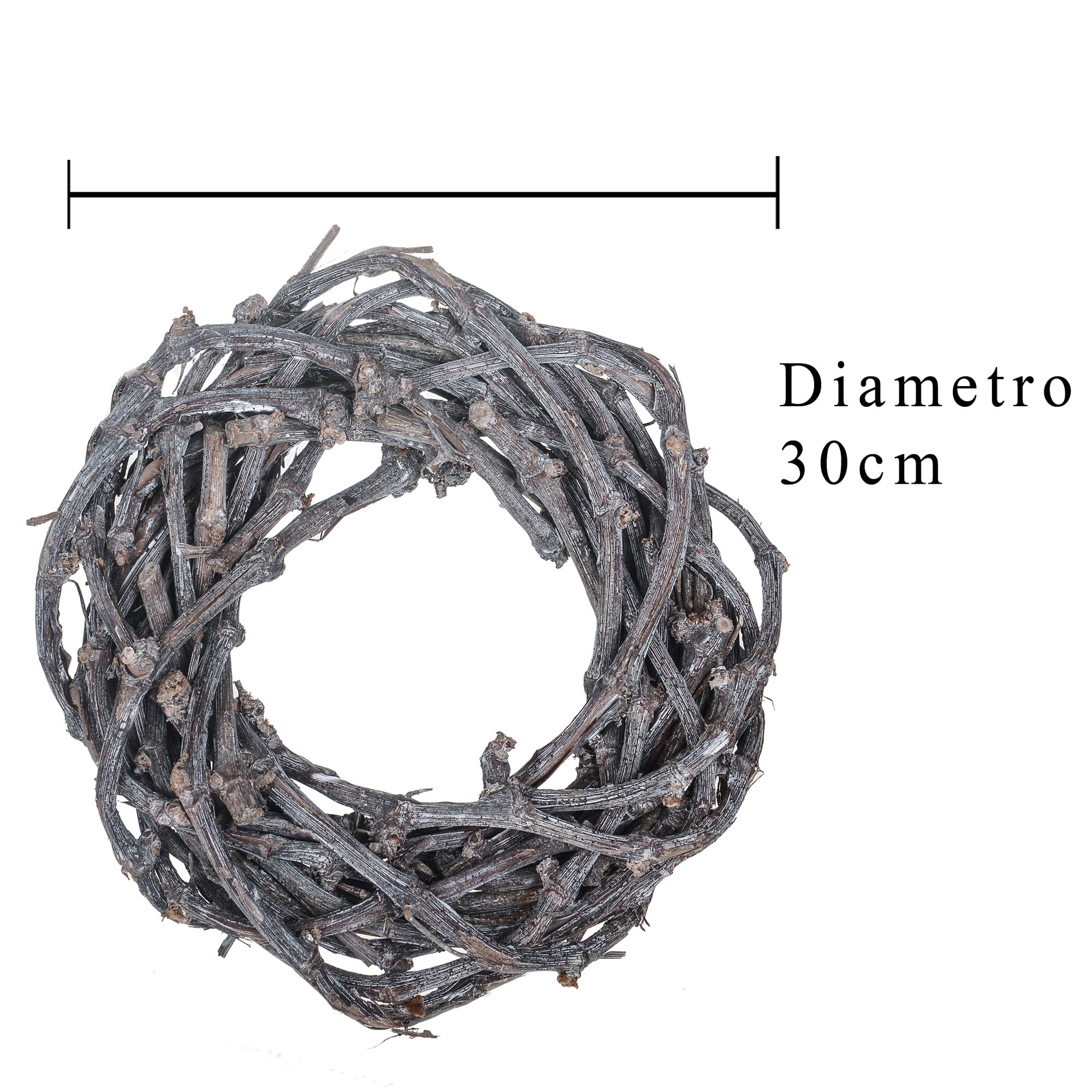 Set 3 Corone Intrecciata di Willow Larghezza 30 cm