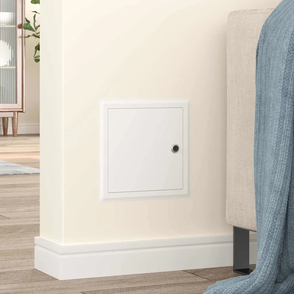 Pannello di Accesso 2 pz Bianco 23 x 23 x 3 cm Acciaio CFW4060672