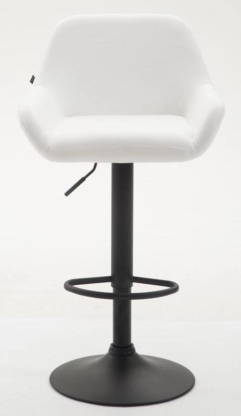 Set 2 Sgabelli Bar Braga In Similpelle bianco,nero
