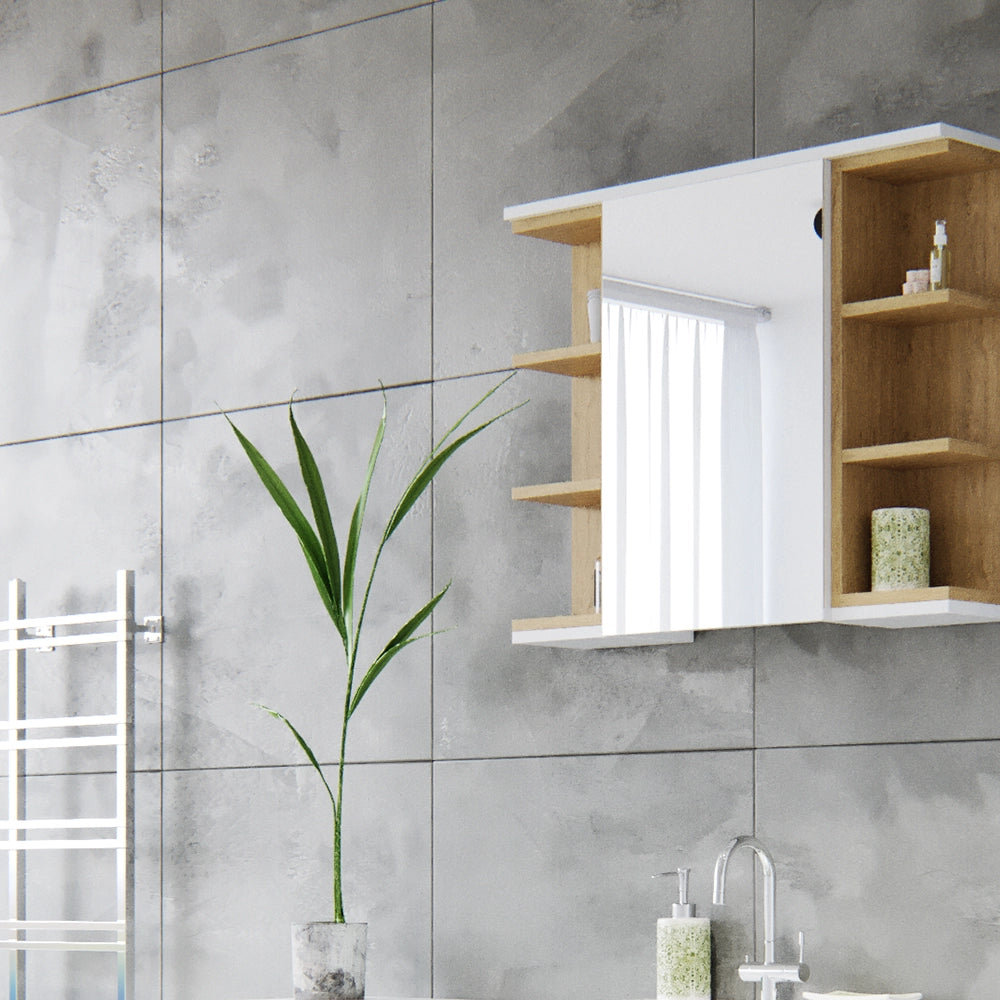 Vicco Specchio contenitore bagno Bianco 79.6 x 64 cm