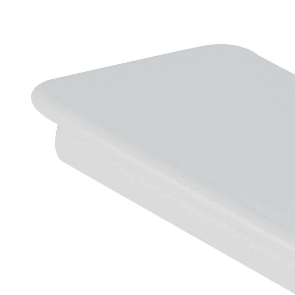 Tappo terminale rettangolare 55x110mm bianco per cappe