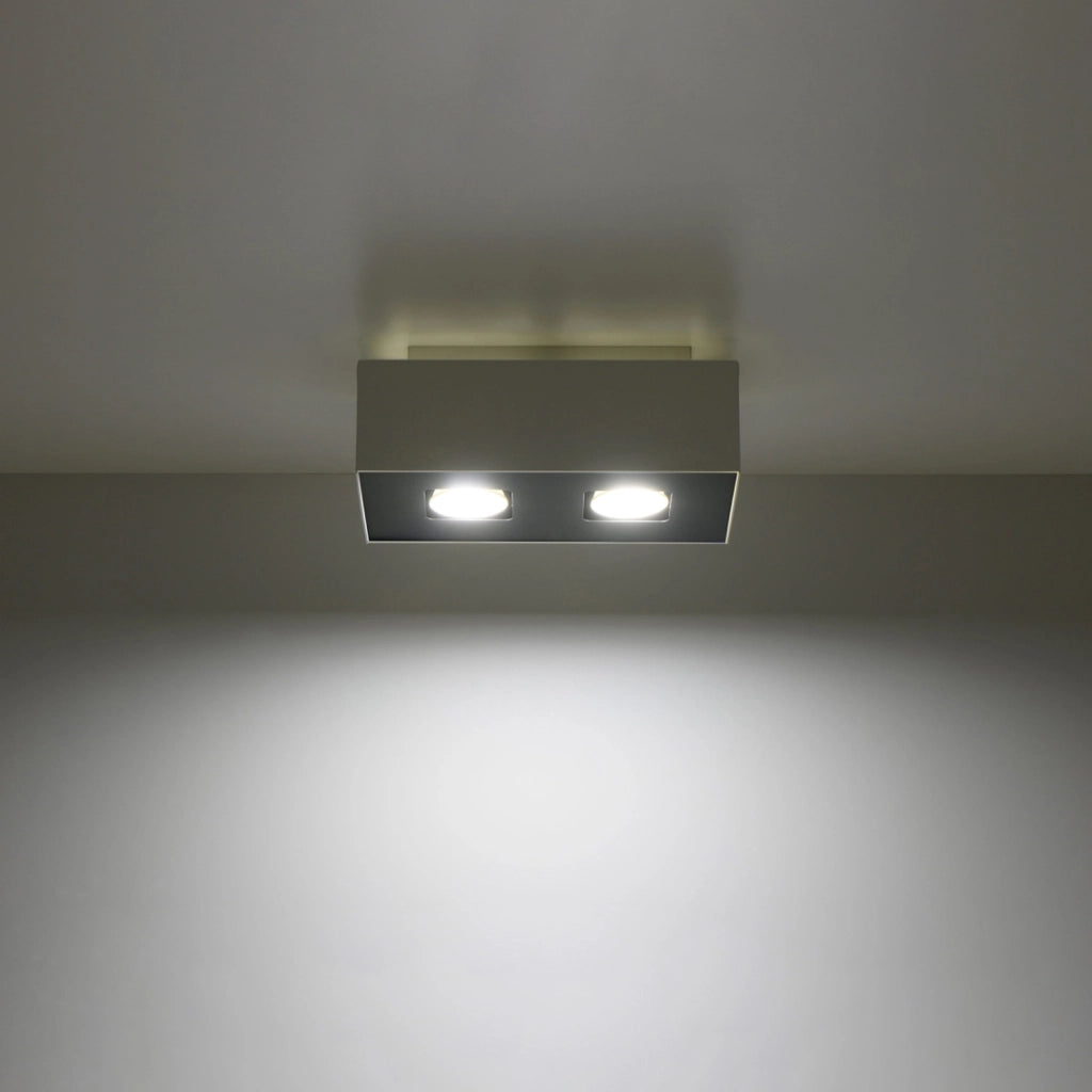 Plafoniera spot UNIKO 2 luci bianca Pure Lume GU10