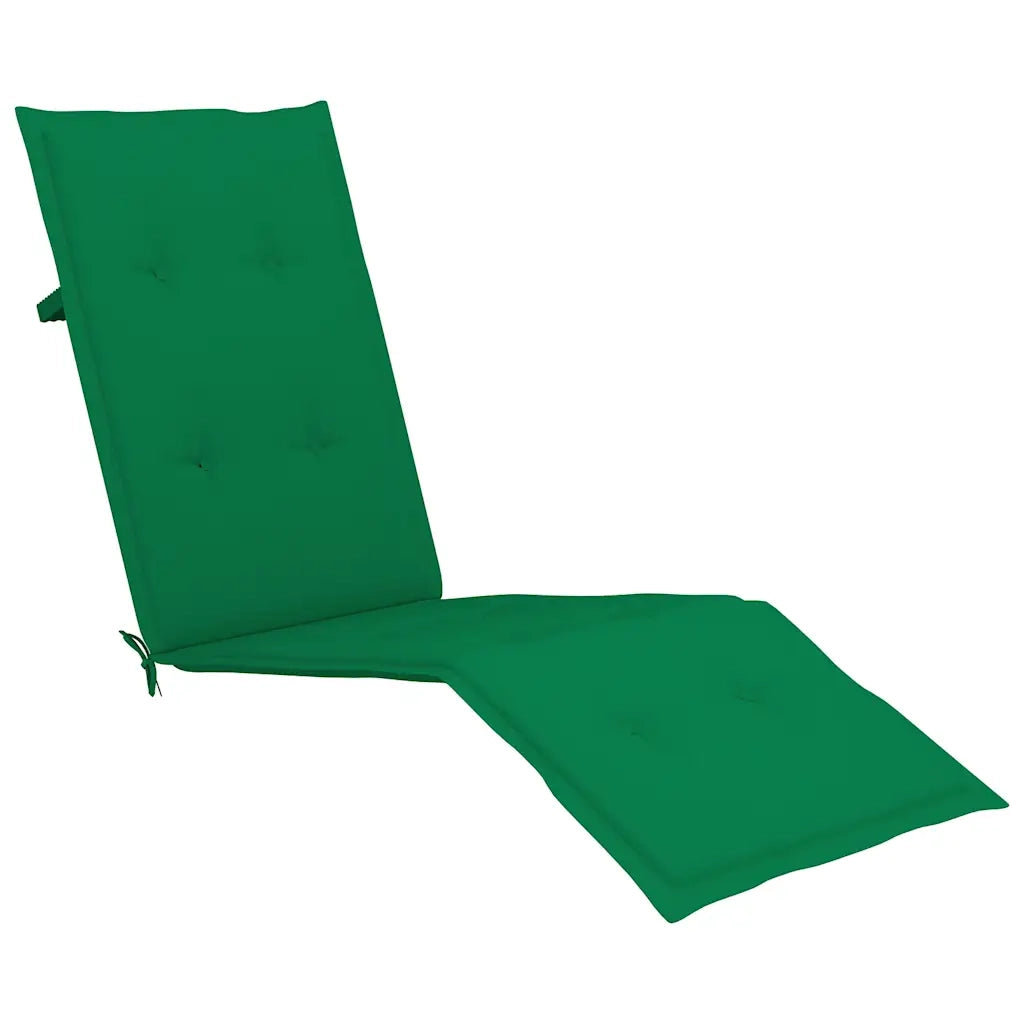Sdraio da Esterni con Poggiapiedi e Cuscino Massello d'Acacia cod mxl 75982