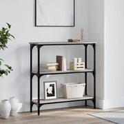 Tavolino Consolle-Tavolino da soggiorno-Tavolo Grigio Sonoma 75x22,5x75 cm Legno Multistrato 650679