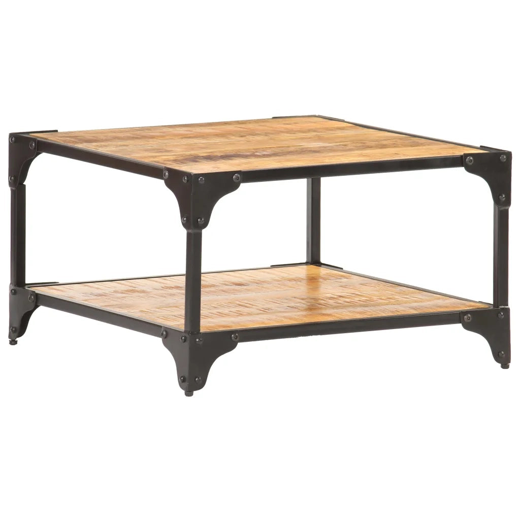 Tavolino da CaffÃ¨ 60x60x35 cm in Legno Massello di Mango