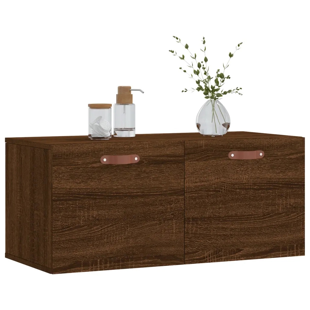 Mobile a Parete Rovere Marrone 80x36,5x35 cm Legno Multistratocod mxl 105350