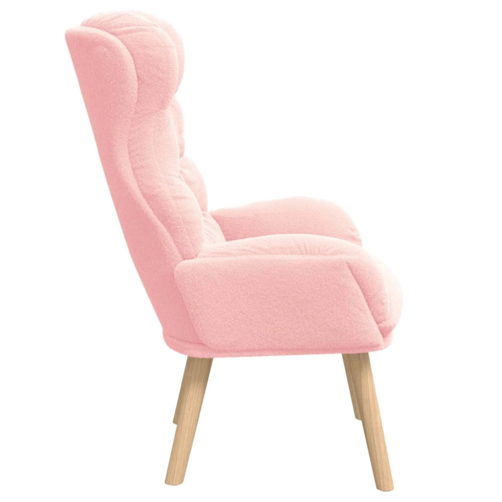 poltrona Rosa 69 x 74 x 93 cm Tessuto Sherpa 42001882