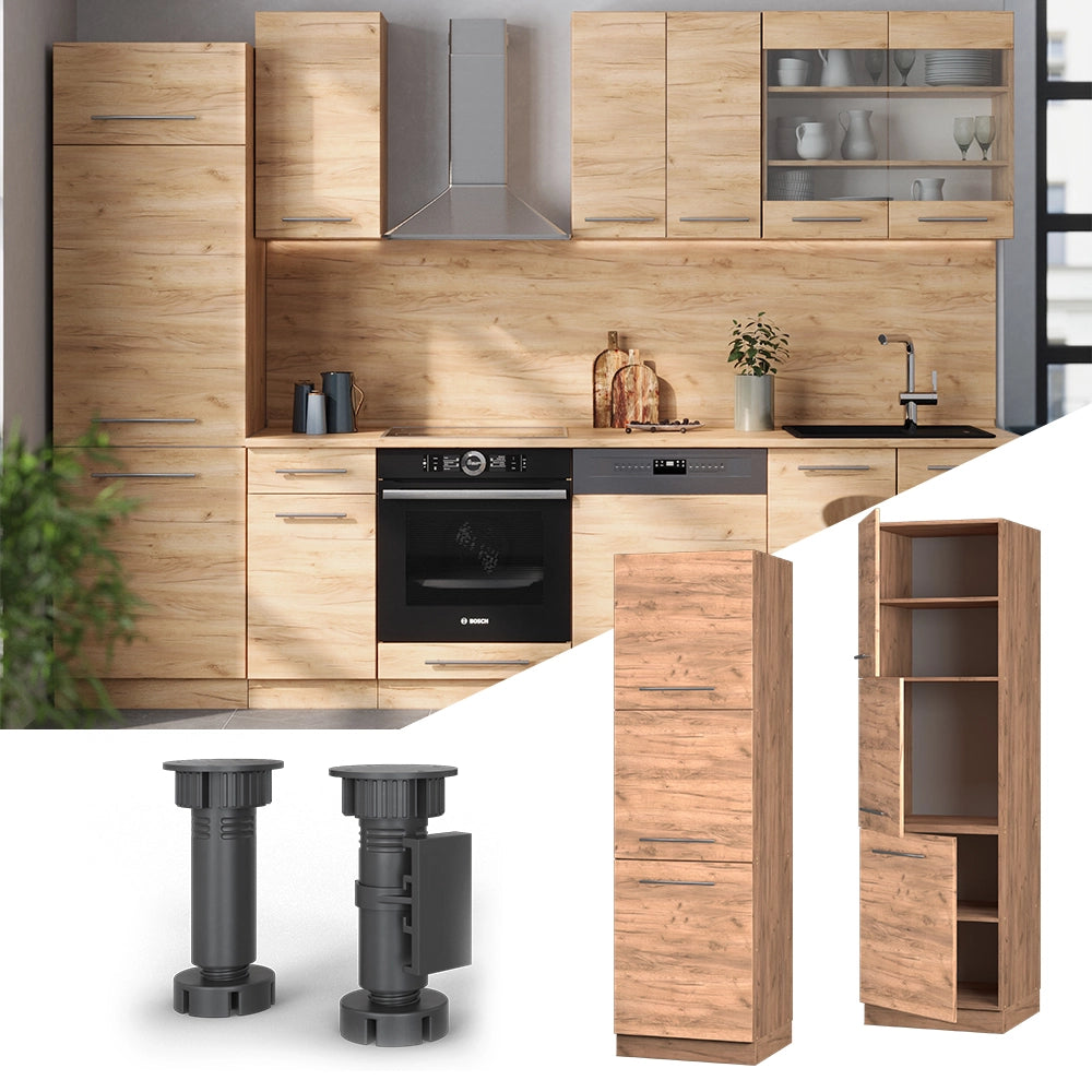 Vicco Mobile per forno da incasso Quercia dorata 60 cm