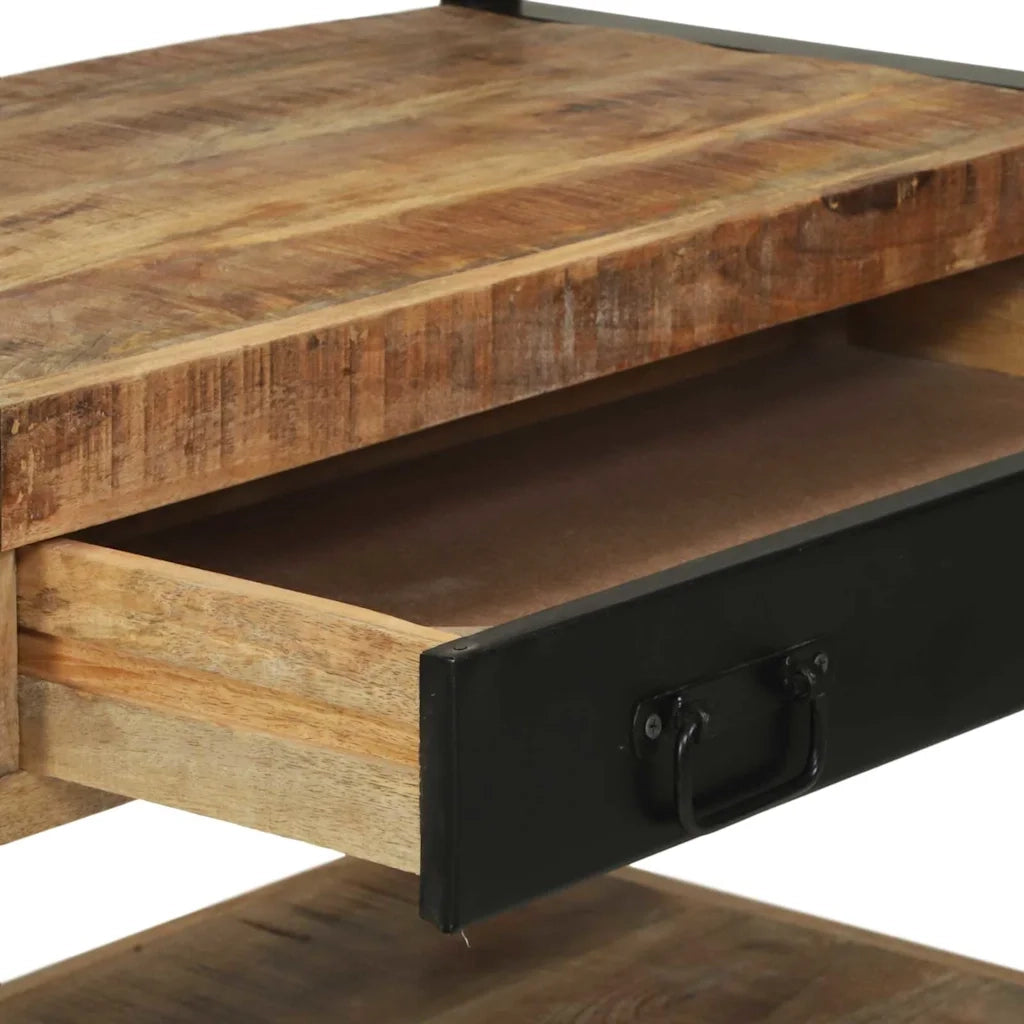 Scaffale da cucina Marrone e Nero 80 x 40 x 160 cm CFW2511019