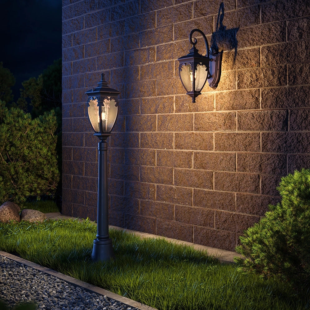 Lampione Per Esterno Classico Da Esterno Alluminio Bronzo Luce1E27 60W Ip44