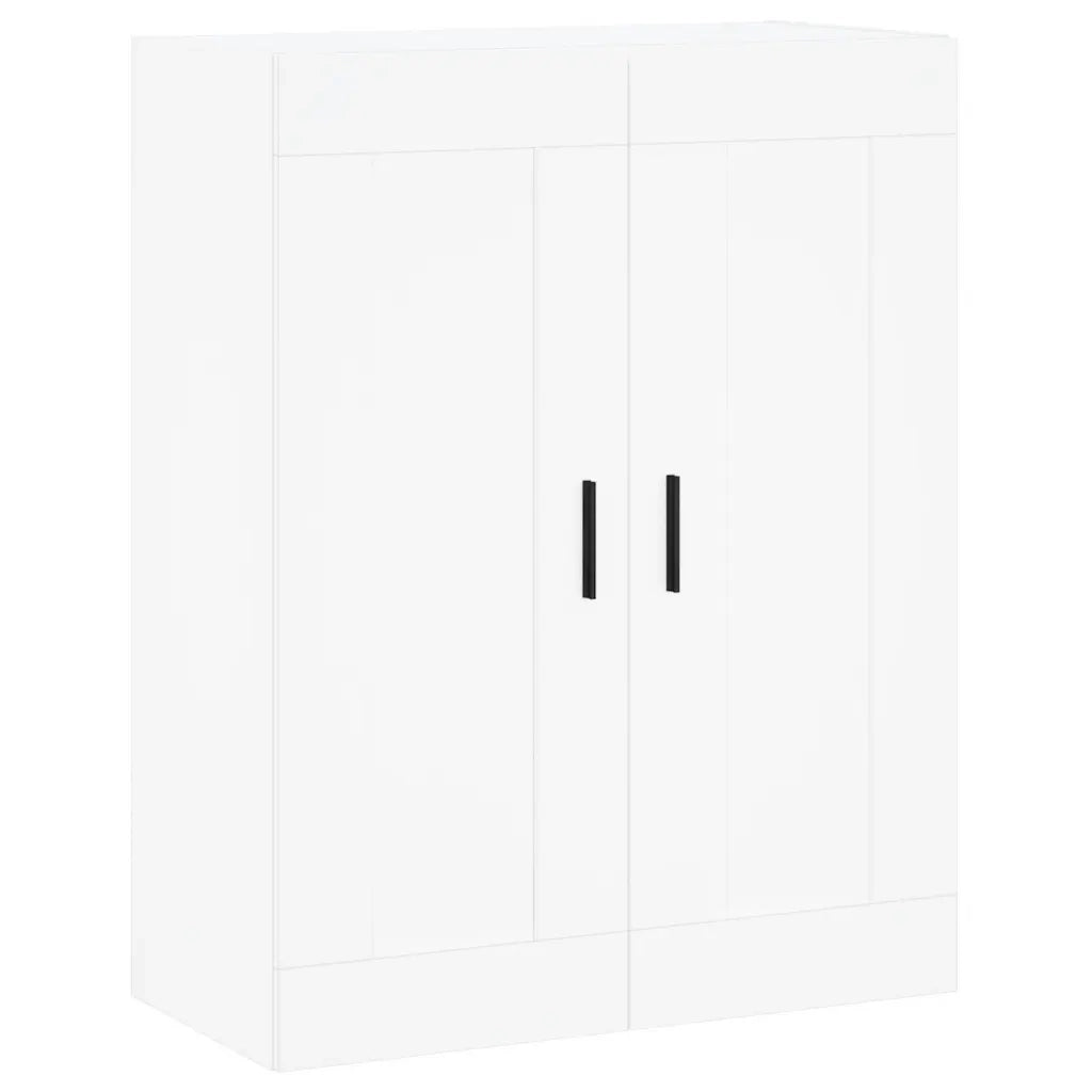 Credenza-Buffet-Armadio da cucina Bianca 69,5x34x180 cm in Legno Multistrato 723190