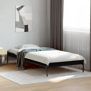 Giroletto Nero 75x190 cm in Legno Multistrato e Metallo