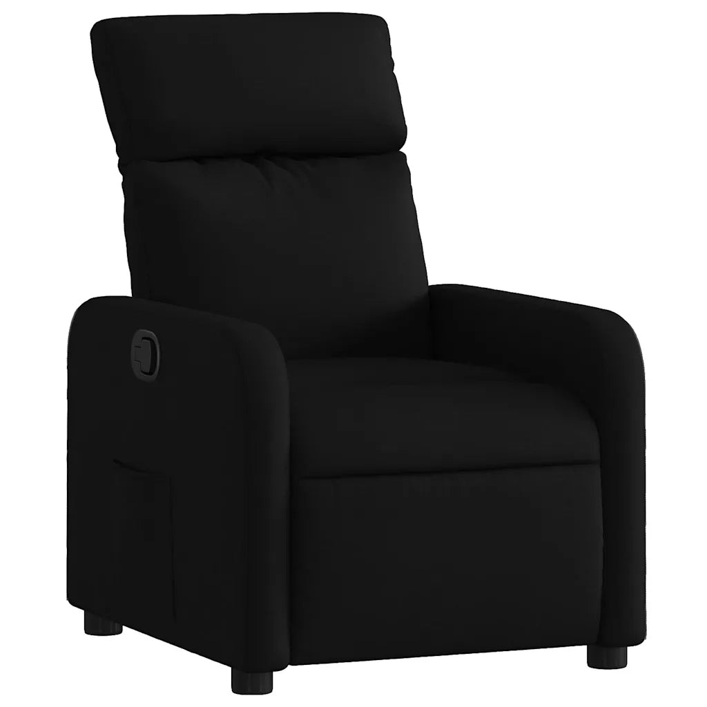 Divano Sedia-Poltrona Reclinabile in Tessuto Nero 797080