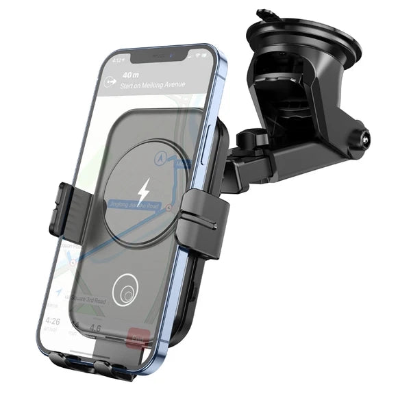 Supporto Smartphone con Ricar Wireless 15W Auto