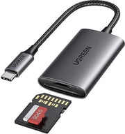 Adattatore di memoria esterno USB-C SD 4.0 SD/TF 2 in 1 in alluminio