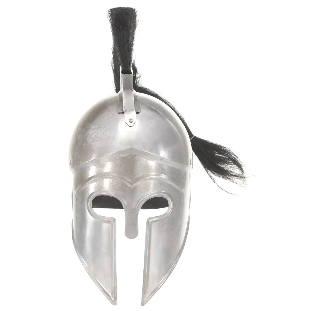 Elmo da Guerriero Greco Antico per LARP in Acciaio Argento CFW3159525