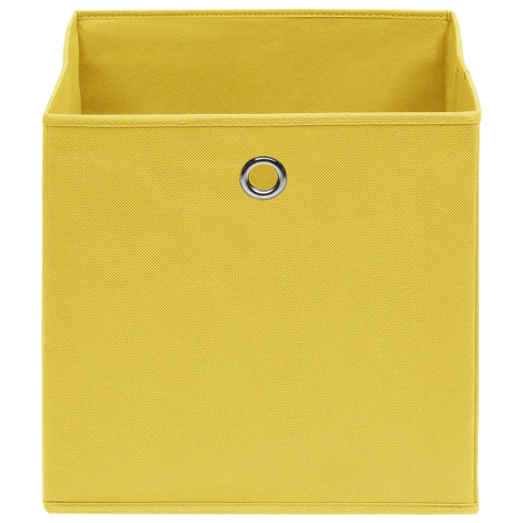 325225 Storage Boxes 10 pz Non-woven Fabric 28x28x28 cm Yellow CFW8145803