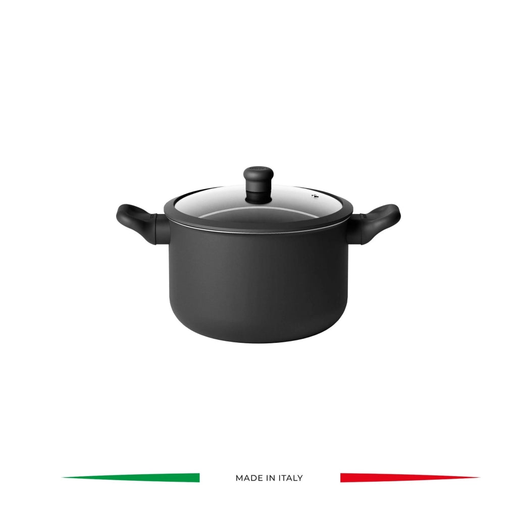Cuocipasta  con coperchio Cook&Color Ø 22,5 cm colore nero