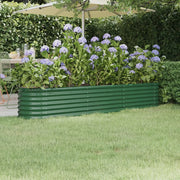 Letto Giardino Acciaio Zincato 224x40x36 cm Verde 318873