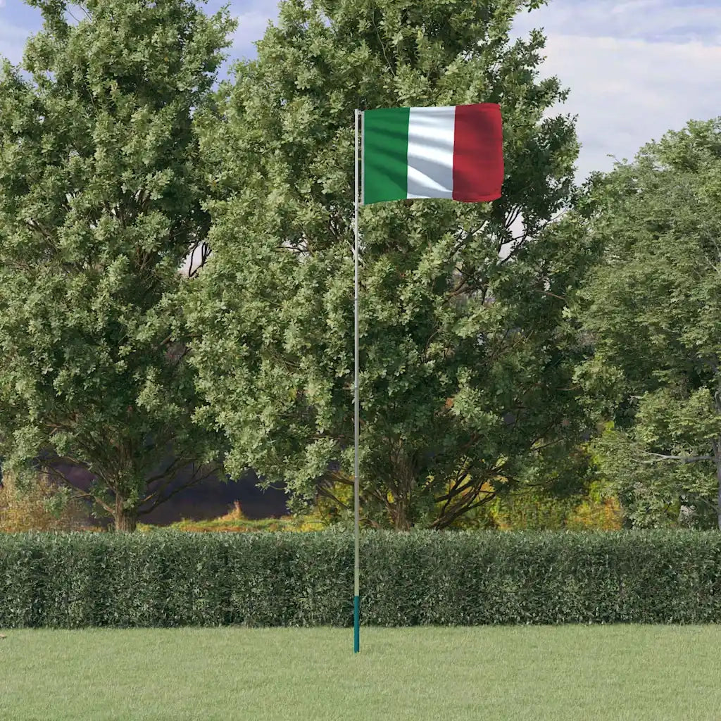 Asta e Bandiera Italia 5,5 m Alluminio CFW2515353