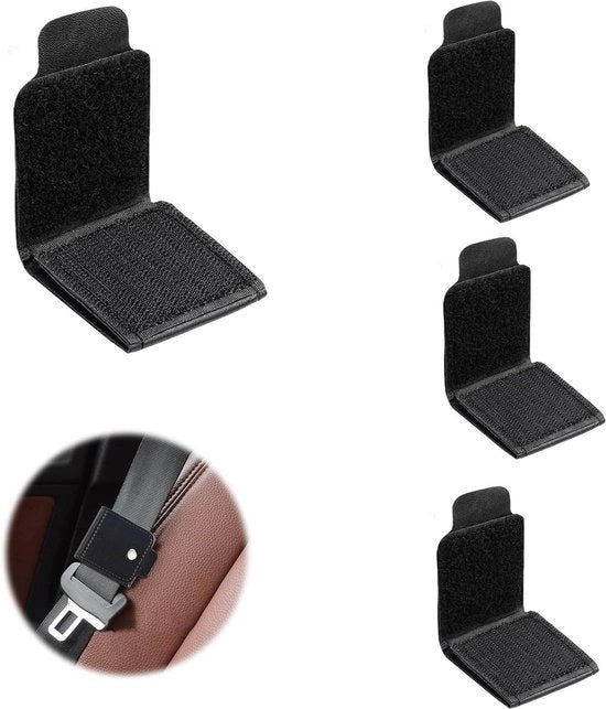 Clip per cintura di sicurezza - Clip universale per cintura di sicurezza - Posizionamento spalla-gola - Accessori per sedile di sicurezza - 4 pezzi