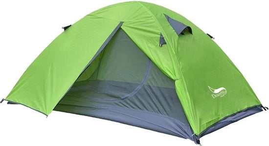 Tenda Campeggio 2 Persone - Tenda Campeggio - Tenda Camper - 2 Livelli - Verde
