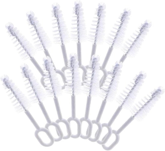 Borsetta per pulizia delle bottiglie per neonati, bianca - adatta per biberon, bottiglie d'acqua, garze per biberon