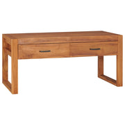 Mobile TV multimediale scaffale TV credenza mobile TV sala da pranzo soggiorno camera da letto 100 x 40 x 45 cm legno di teak marrone 02_0025531
